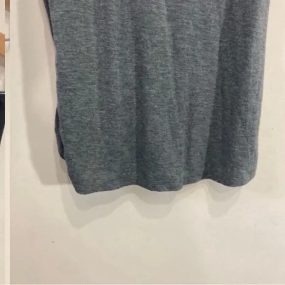 Kit &amp; Ace Amelia Pencil Skirt Side Draped Grey Black Stretchy Size 4