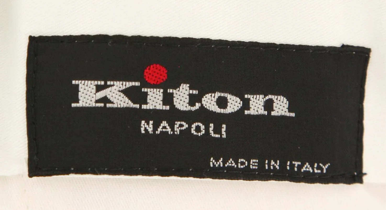 Kiton Off White Pants
