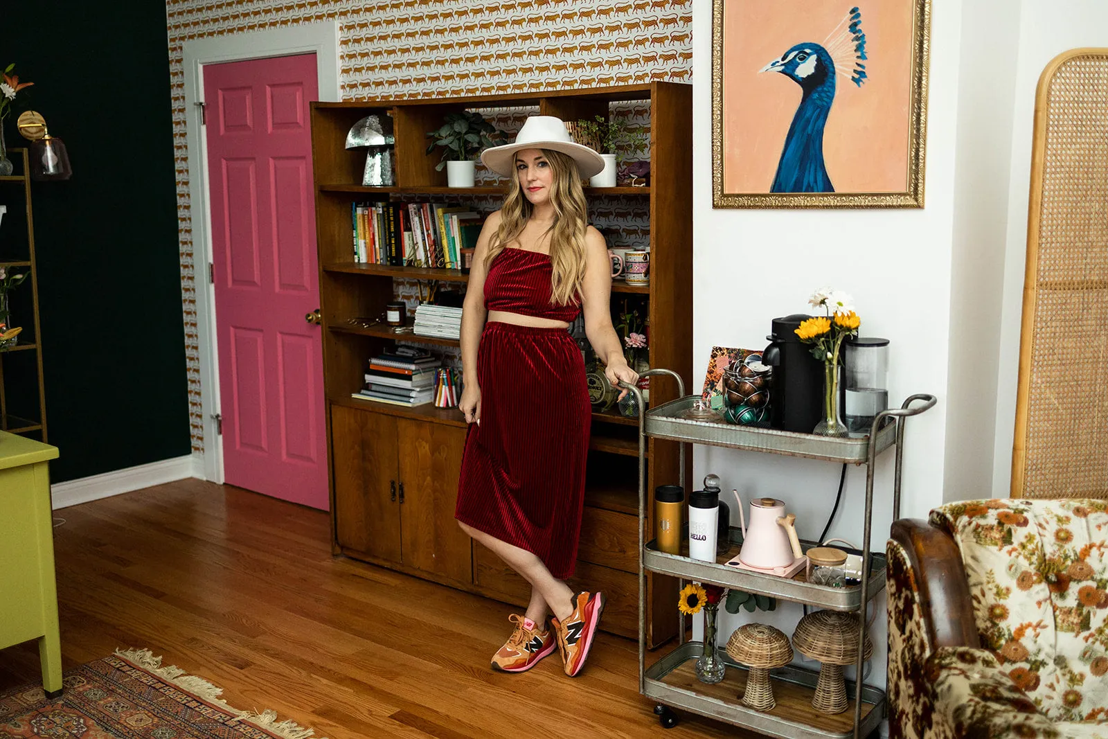 kitt skirt in burgundy