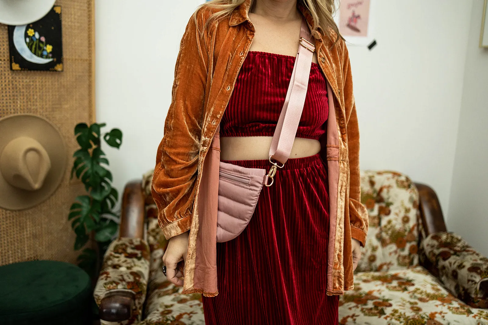 kitt skirt in burgundy
