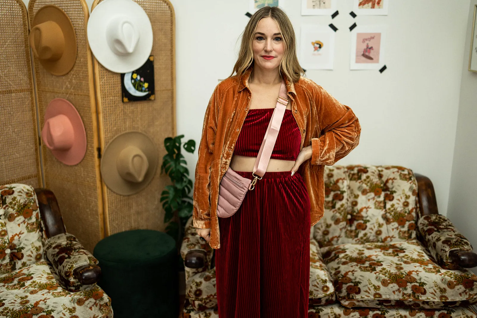 kitt skirt in burgundy