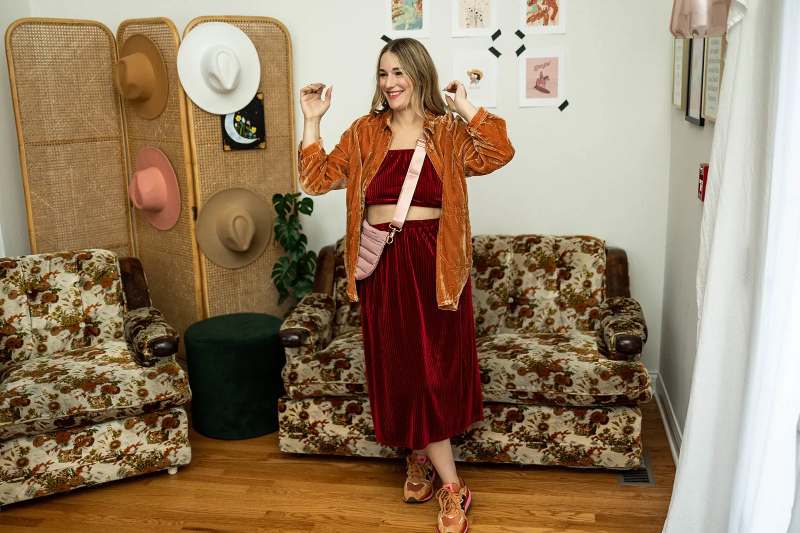 kitt skirt in burgundy