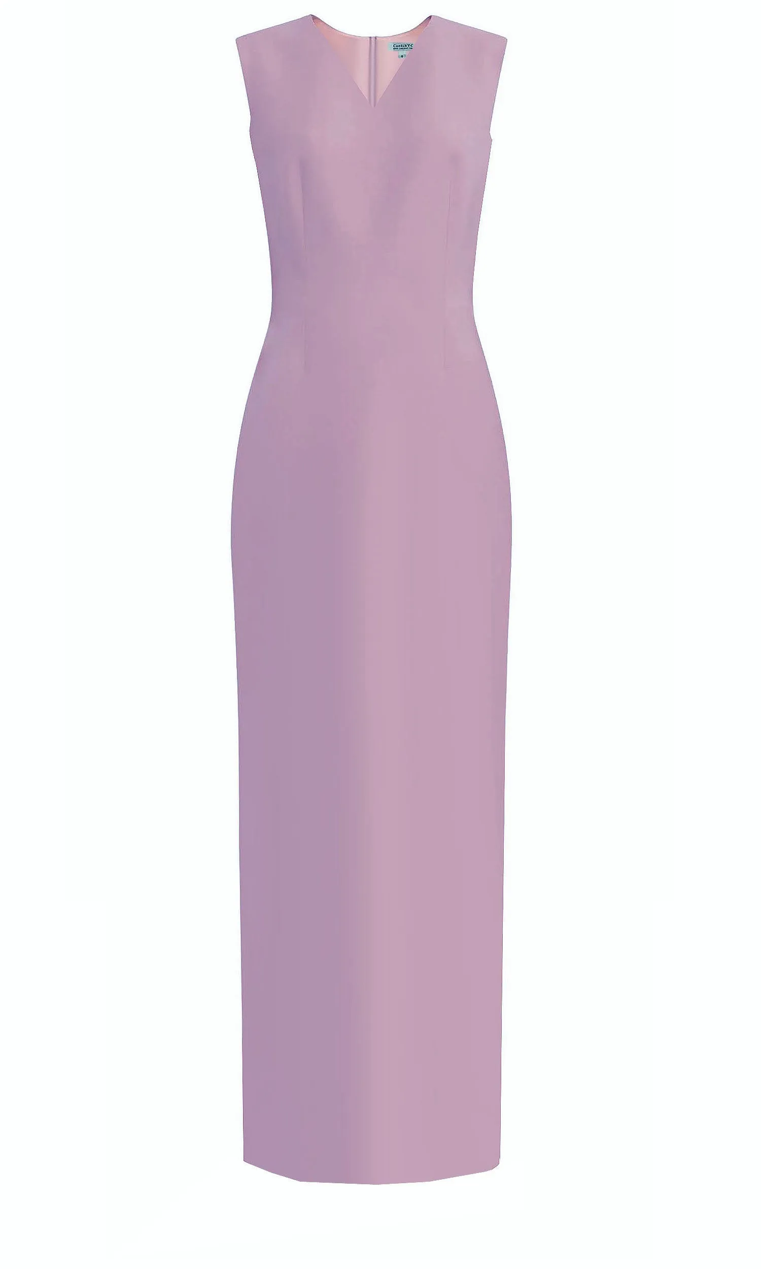 Kofi V-Neck Ankle Length Couture Sheath Dress