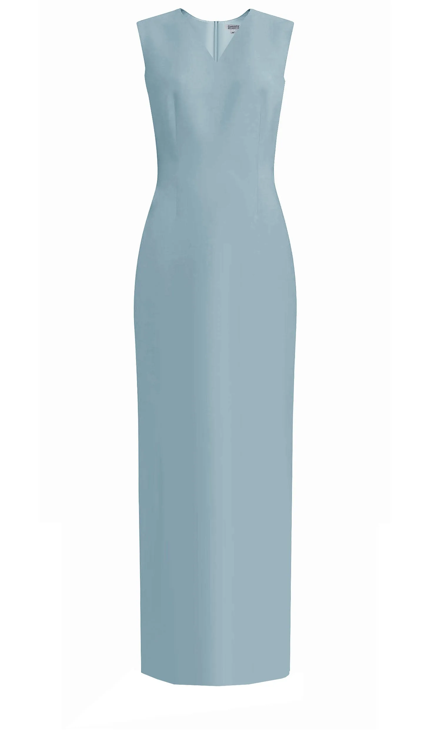 Kofi V-Neck Ankle Length Couture Sheath Dress