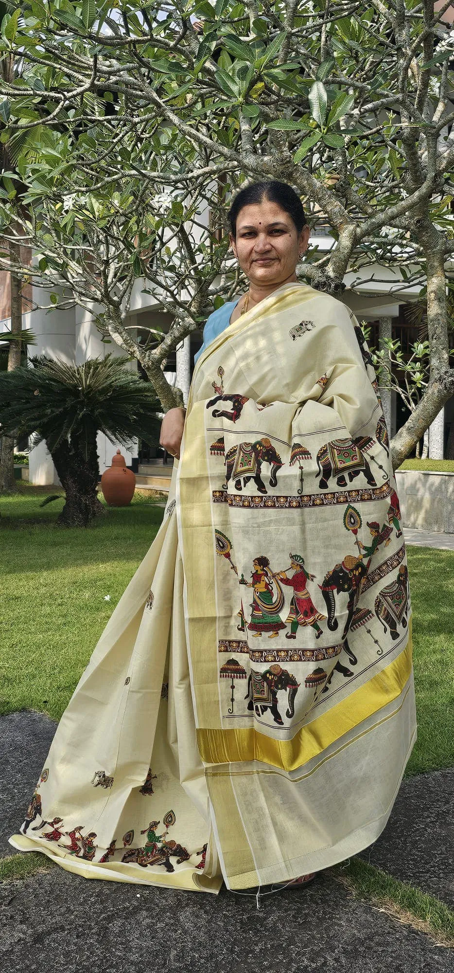 KR011424007 - Kerala Cotton Silk