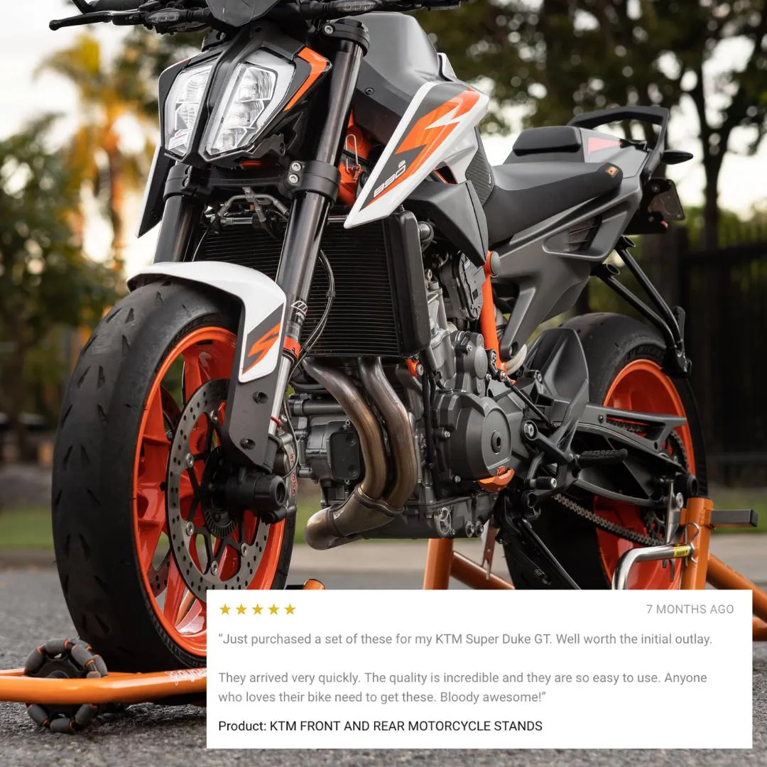 KTM Front and Rear Motorcycle Stands