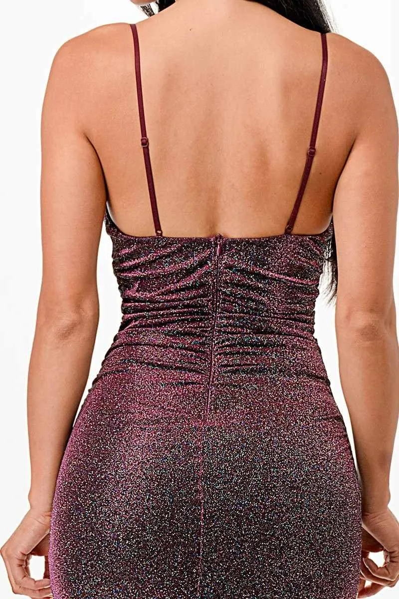 La Scala 26004 Long Sleeveless Fitted Cowl Neckline Sheath Dress