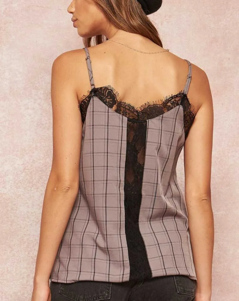 Lace Trimmed Layering Cami