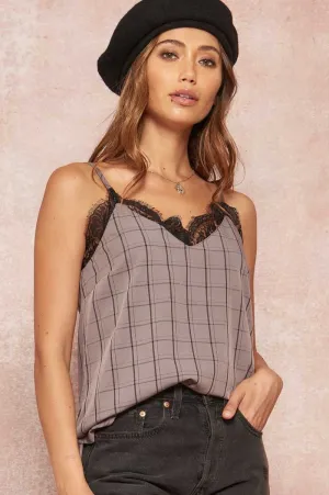 Lace Trimmed Layering Cami