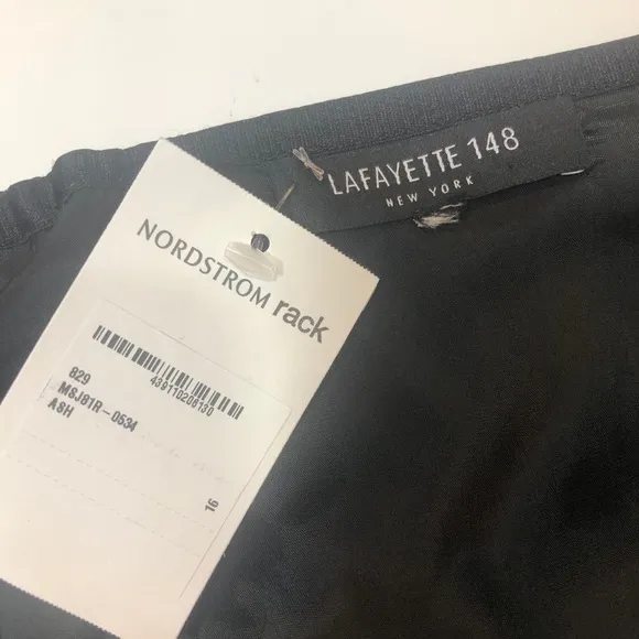 Lafayette 148 Modern Slim black knee length skirt