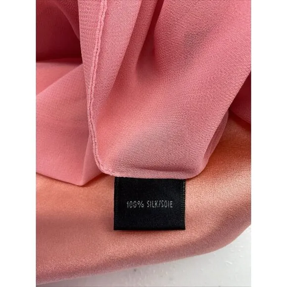 Lafayette 148 New York 2Pc Coral Swirls 3/4 sleeve Jacket &amp; Silk Top Set sz 12