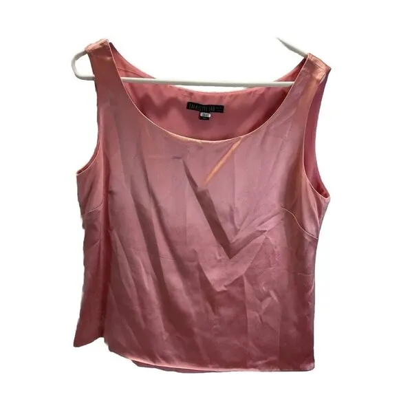 Lafayette 148 New York 2Pc Coral Swirls 3/4 sleeve Jacket &amp; Silk Top Set sz 12