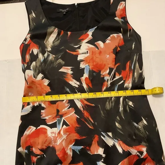 Lafayette 148 NY Rebecca Abstract Floral Dress size 8 Multicolor
