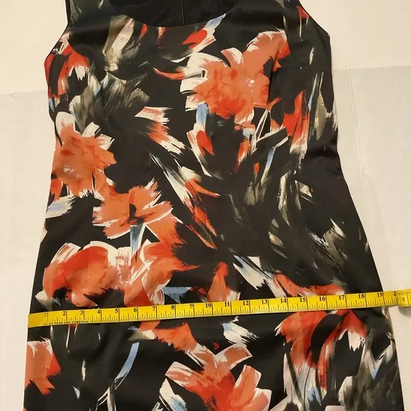 Lafayette 148 NY Rebecca Abstract Floral Dress size 8 Multicolor
