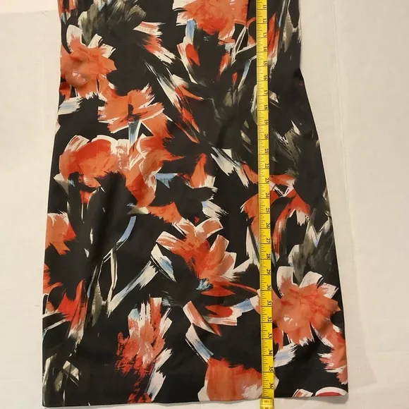 Lafayette 148 NY Rebecca Abstract Floral Dress size 8 Multicolor