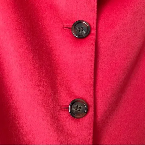 Lafayette 148 | Wool Angora Blazer Jacket Fall Holiday Red Size 10