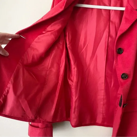 Lafayette 148 | Wool Angora Blazer Jacket Fall Holiday Red Size 10