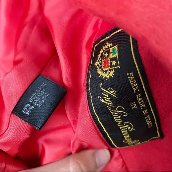 Lafayette 148 | Wool Angora Blazer Jacket Fall Holiday Red Size 10