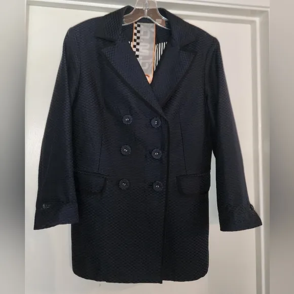 L.A.M.B. Gwen Stefani Navy Blue Blazer Jacket Size 6 EUC  $40