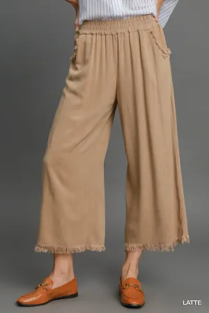Latte Straight Leg Linen Pant