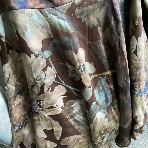 Lauren Ralph Lauren Floral Silk Skirt, Size 12