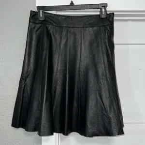 LEATHER WHITE HOUSE | BLACK MARKET SKIRT 6