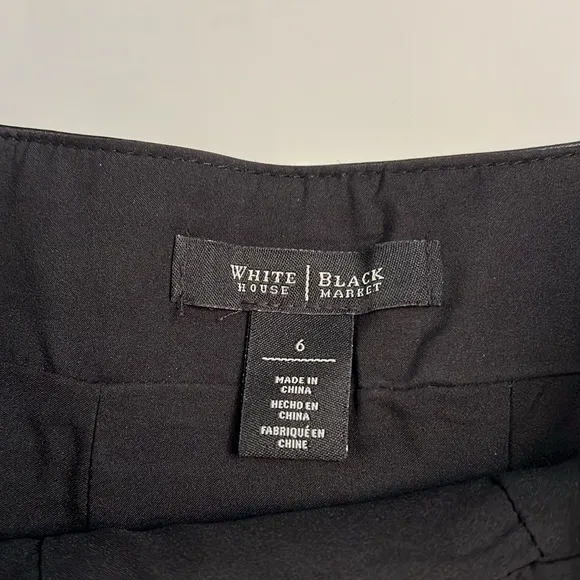 LEATHER WHITE HOUSE | BLACK MARKET SKIRT 6