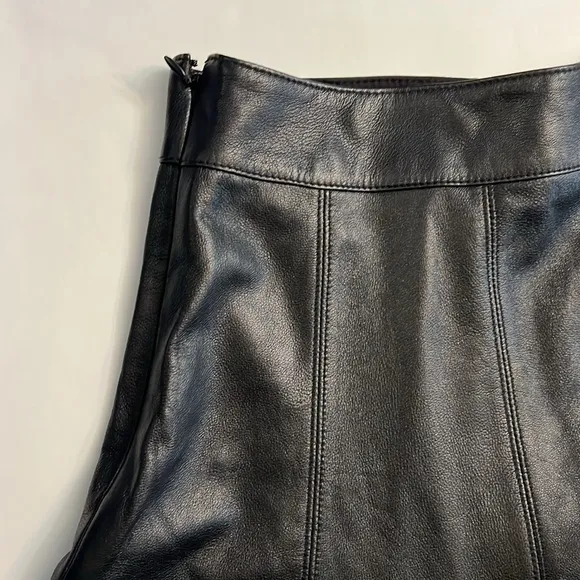 LEATHER WHITE HOUSE | BLACK MARKET SKIRT 6