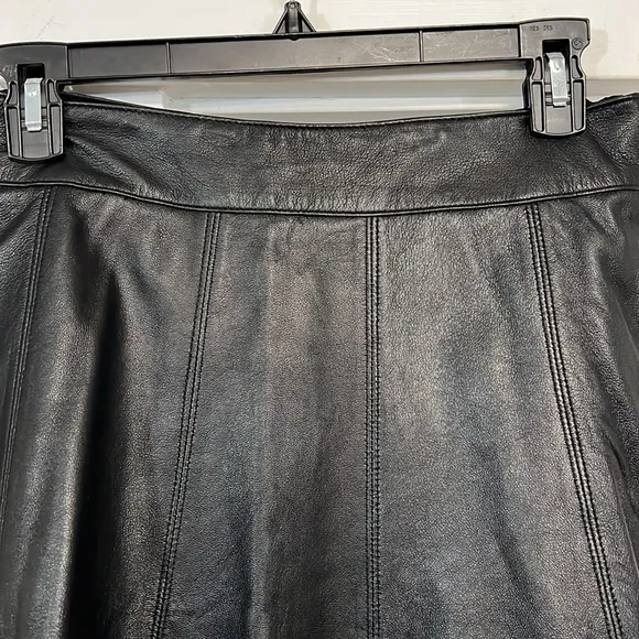LEATHER WHITE HOUSE | BLACK MARKET SKIRT 6