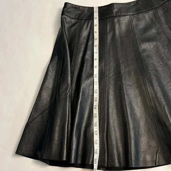LEATHER WHITE HOUSE | BLACK MARKET SKIRT 6