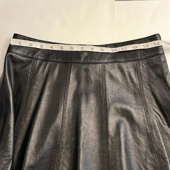 LEATHER WHITE HOUSE | BLACK MARKET SKIRT 6