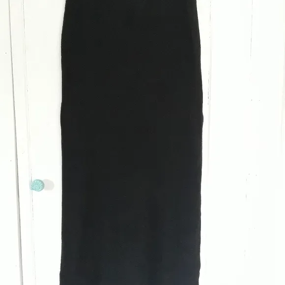 Lecomte Wool Viscose Longline Pencil Skirt Size M/L