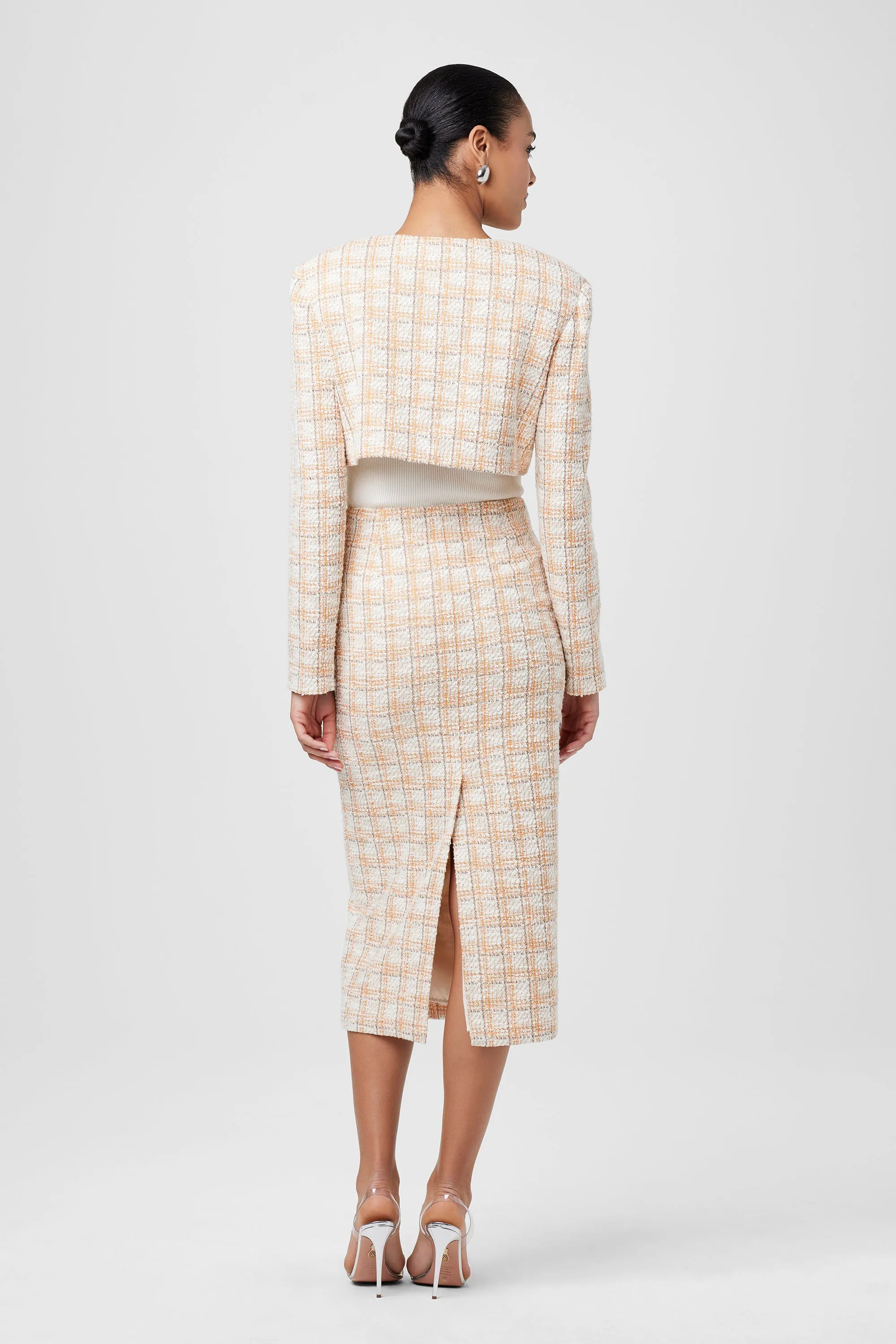 Leilani Pencil Skirt Mango Tweed