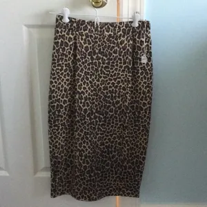 Leopard Print  pencil Skirt