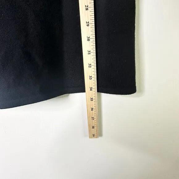 LILLY PULITZER Kariana Dress Womens S Black Crocket Merino Wool 3/4 Sleeve NWOT