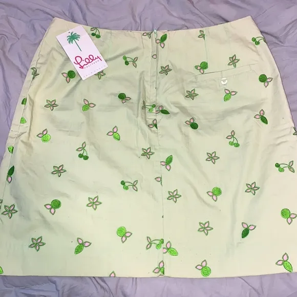 Lilly Pulitzer Lime Cherry Skirt