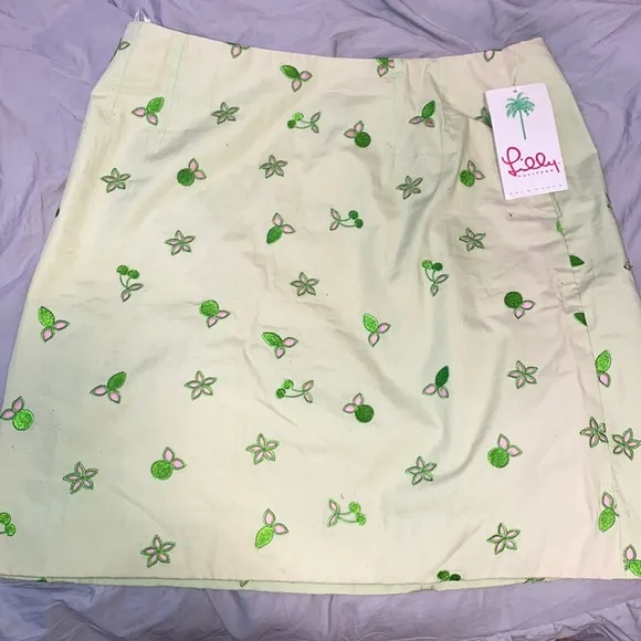 Lilly Pulitzer Lime Cherry Skirt