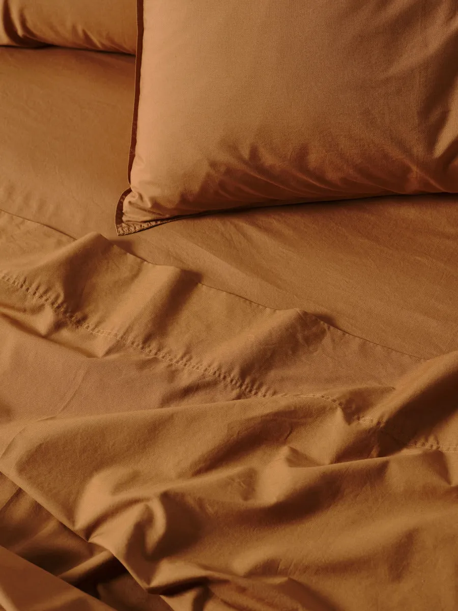LINEN HOUSE TERRA CINNAMON SHEET SET