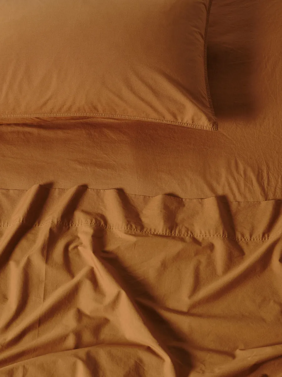 LINEN HOUSE TERRA CINNAMON SHEET SET