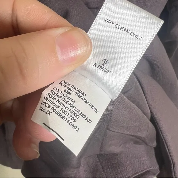 LOGO by Lori Goldstein Womens Gray Nikki Blazer Jacket Stretch NWOT Plus Size 2X