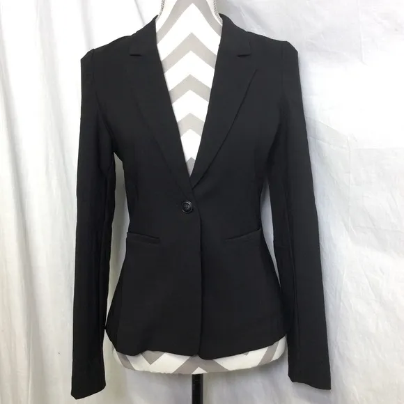 Love Tree Black Blazer Jacket 1 Button  Sz S NWT
