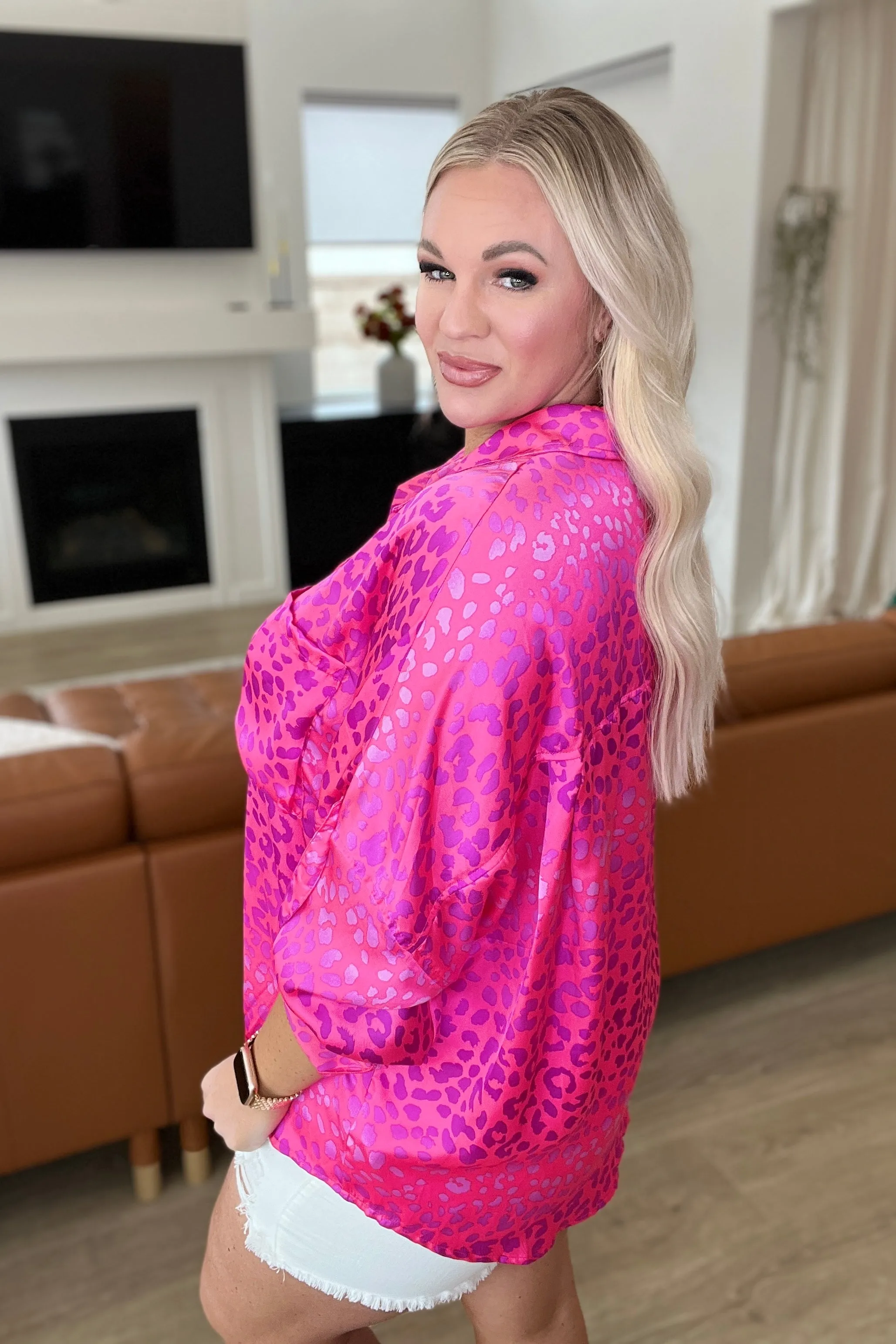 LSAT at Two Button-Up Blouse