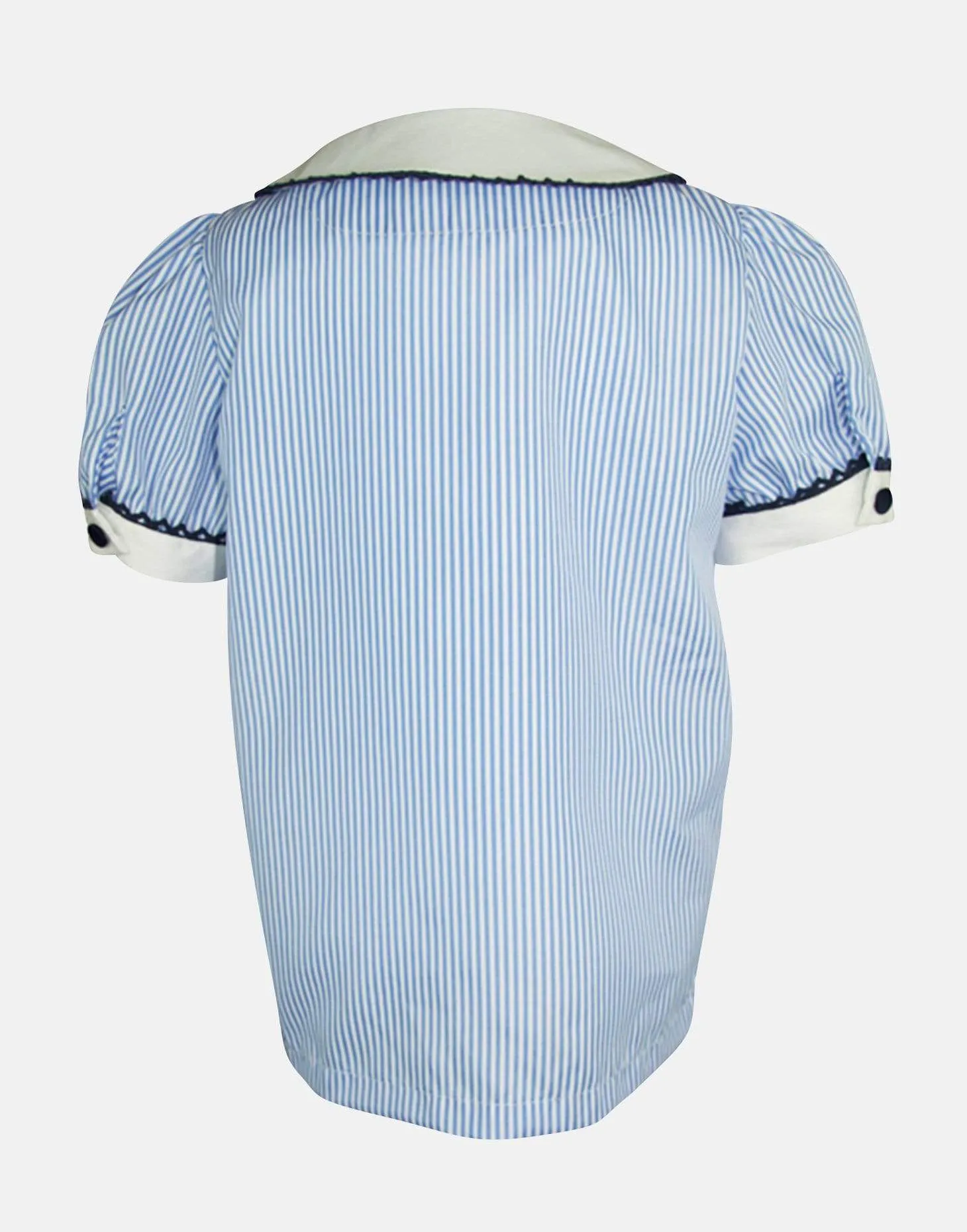 Lucinda: Ticking stripe blouse