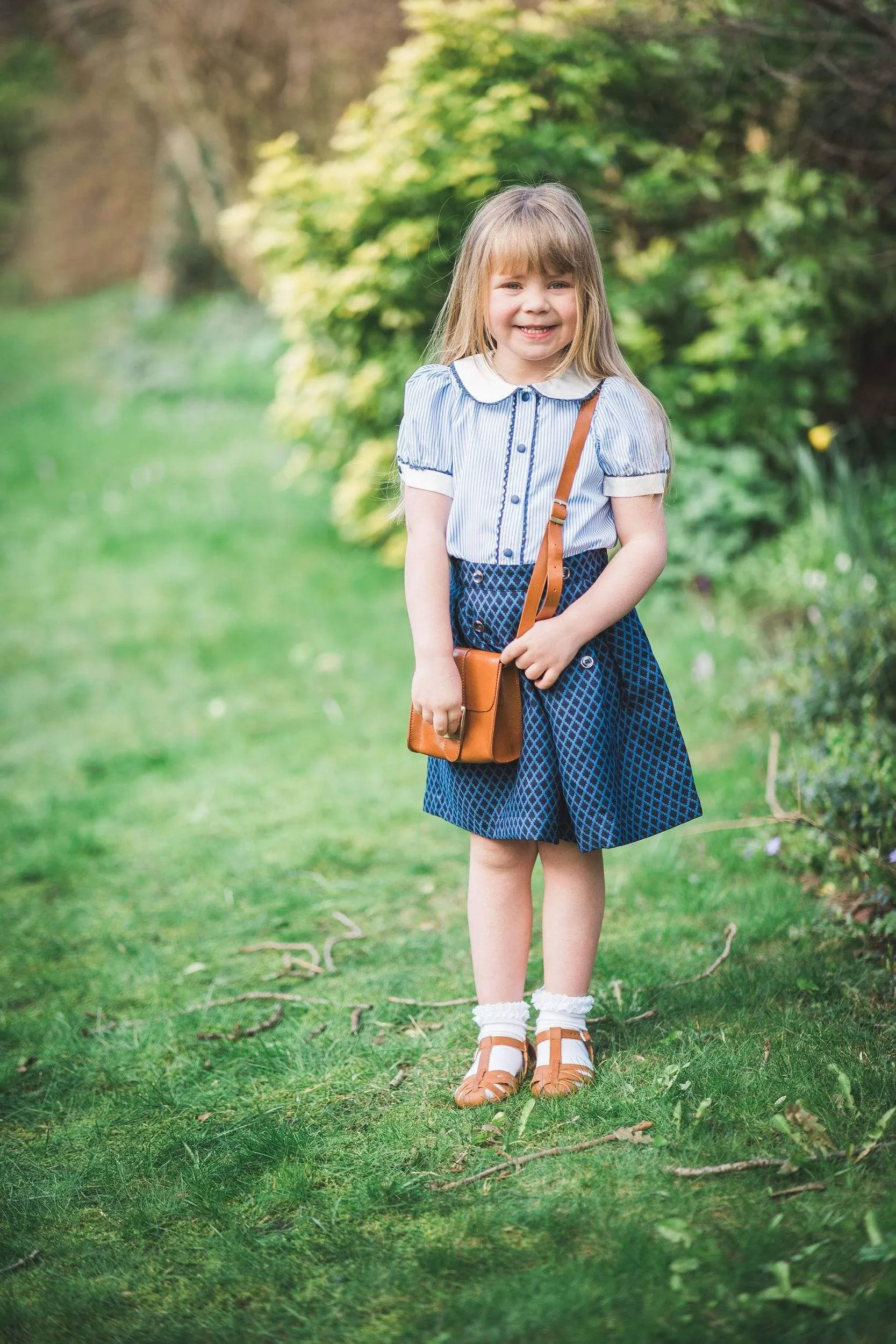 Lucinda: Ticking stripe blouse