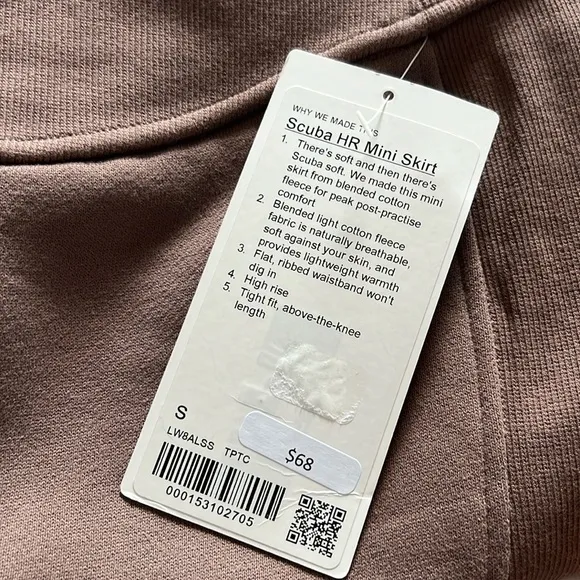 Lululemon Suba high rise mini skirt