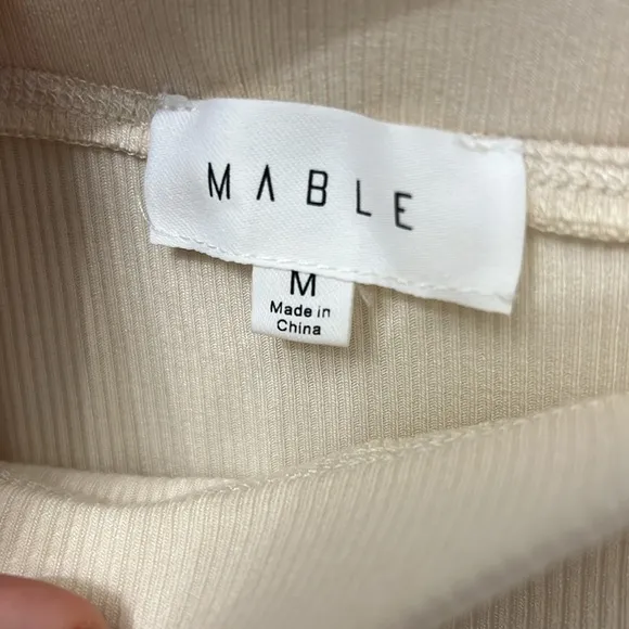 Mable Cream Cotton Pencil Skirt size medium