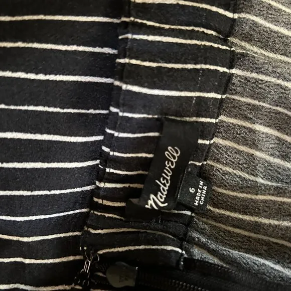 MADEWELL - Chalk stripe pencil skirt