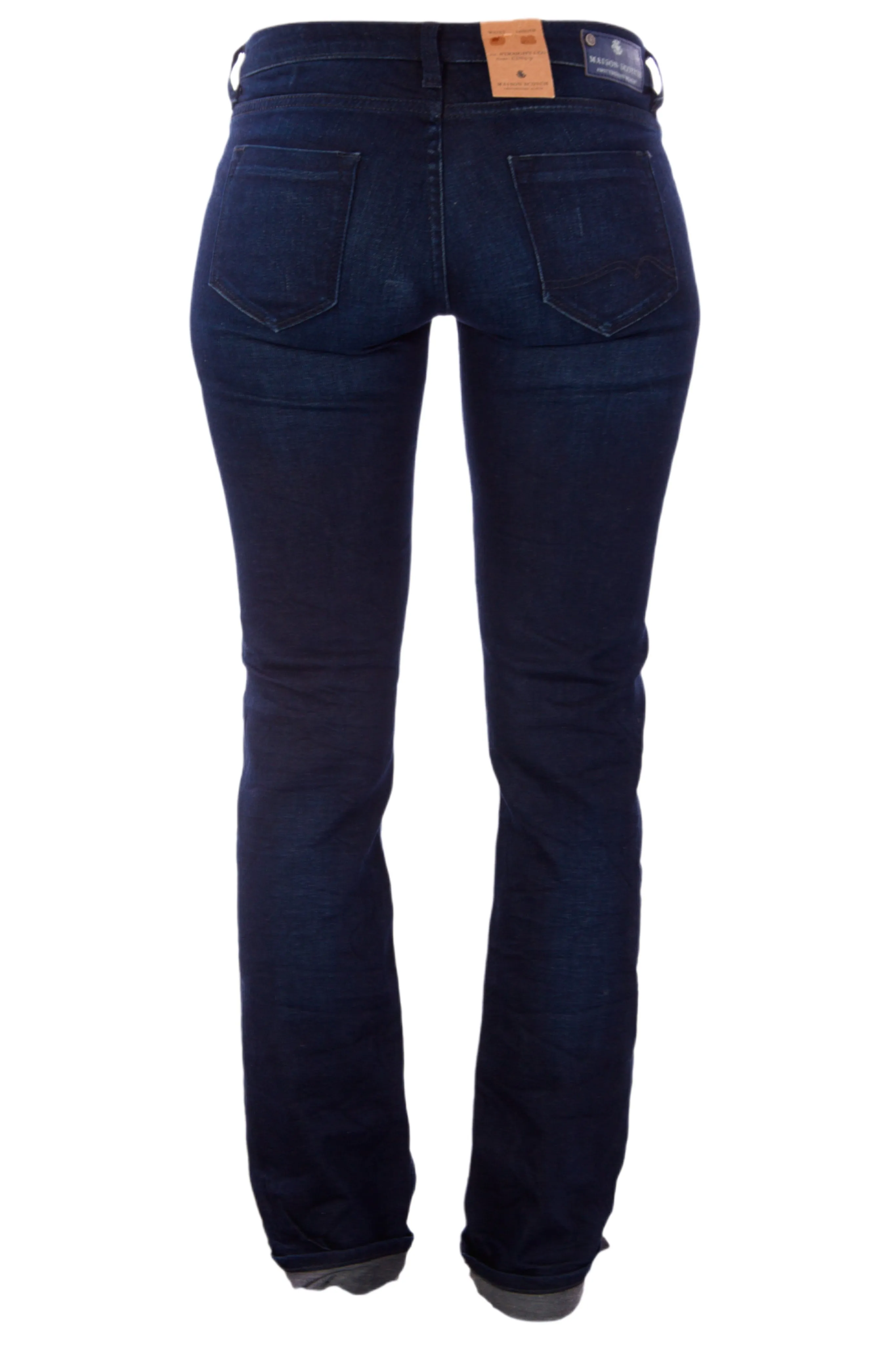 MAISON SCOTCH Women's Indigo Dark Wash Straight Leg Jeans #708 NWT