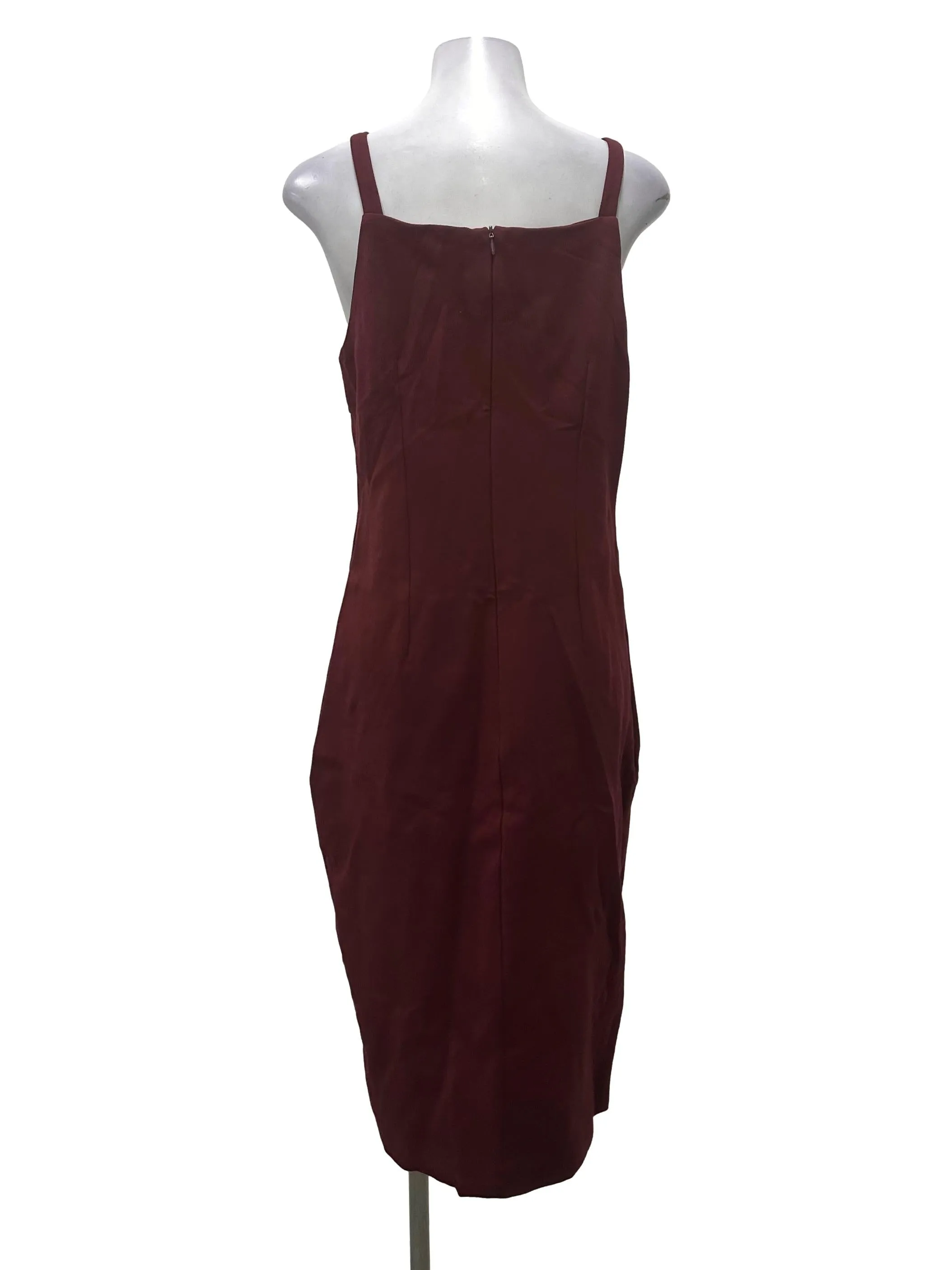 Maroon Sheath Dress