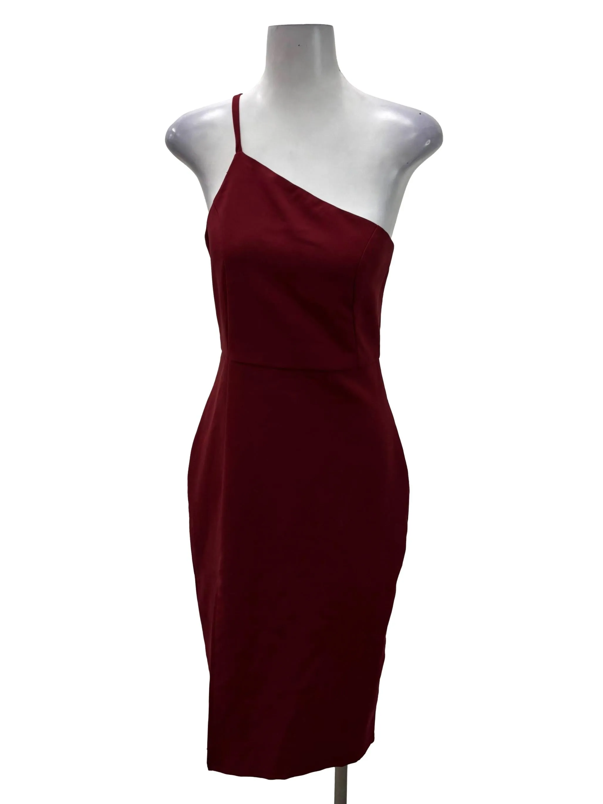Maroon Toga Bodycon Mini Sheath Dress